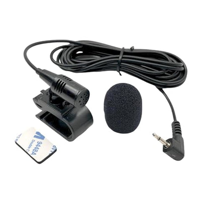 3.5mm Plug Microphone Compatible Replacement for Kenwood DDX DMX DNX DNR DPX KDC KMM Series Car Stereo – Handsfree External Mic for Bluetooth Calling and Navigation Use with 9FT Cable