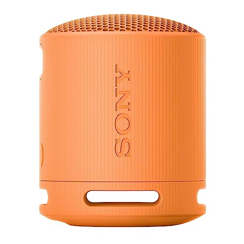 Sony SRS-XB100 Wireless Bluetooth Portable Travel Speaker Bundle (Orange) | Travel case, Strap, (2 items) - color: Orange