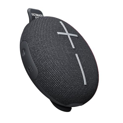 Ultimate Ears MINIROLL Waterproof Bluetooth Speaker - Gentle Black | Ultra-portable, balanced bass, IP67 dustproof, 131 ft (40 m) range - color: Black