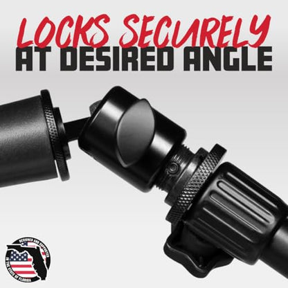 Gator Frameworks Ball-and-Socket Head Microphone Adapter with Angle Adjustment, (GFW-MIC-BALLHEAD-MT)