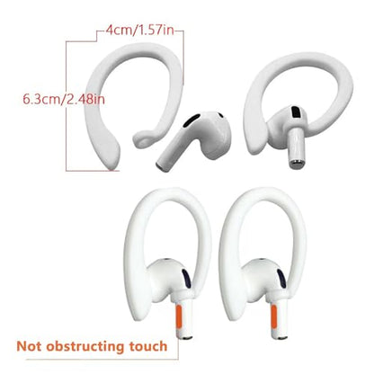 Magnetic Anti-Lost Straps Compatible with AirPods 1st to 4th Generation and AirPods Pro 1st to 4th Generation, with 2 Additional Pairs of Ear Hooks (Blue Pink) - color: Blue Pink