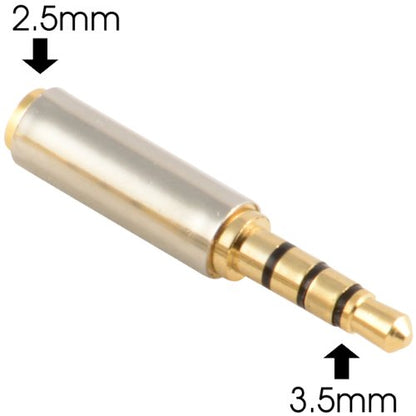 3.5mm Male to 2.5mm Female Stereo Audio Headphone Jack Adapter Converter, Gold Plated (5 Pack) - style: (5 Pack) 3.5mm Male to 2.5mm Female