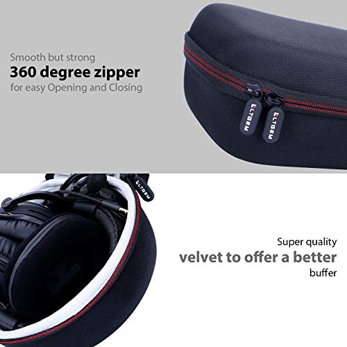 LTGEM Headset Case for Logitech G Pro X/Pro X 2 Gaming Headset | Hard Storage, Travel Protective, Carrying Bag