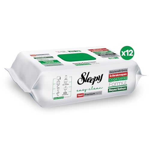 Sleepy Easy Clean White Soap Additive Surface Cleaning Towel, 1200 Sheets - size: 12 Pack (1200 Count)