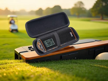 Hard Protective Travel Case Compatible with Bushnell Wingman View GPS Golf Speaker,Golf Bluetooth Speaker Travel Case Storage Holder(Black)