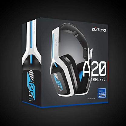 ASTRO Gaming Logitech G A20 Gen 2 Wireless Headset PlayStation - White/Blue | Compatible with PlayStation 5, PlayStation 4, PC, Mac - style: PS5, PS4, PC/Mac