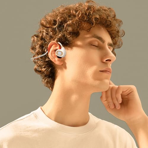 IHAO Open Ear Air Conduction Headset Wireless Bluetooth Sport Headphones with Mic Earphone Lightweight Painless Wearing Sweatproof Earpiece Stereo Earphone for Running Hiking Bicycling-HY 30 Black - color: HY 30 Black