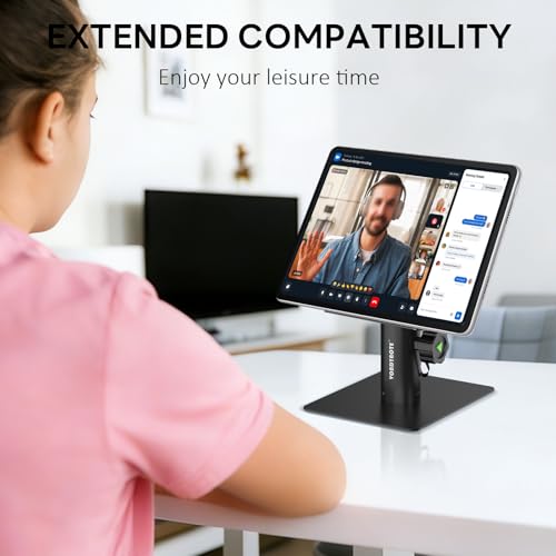 Vondynote 2-Pack Tablet Stand Holders Desktop Stand Angle Height Adjustable | 75°Angle Adjustable, 6"-8" Height Adjustable, For iPad, Phone, Kindle, Mini Monitors - color: Tiltable