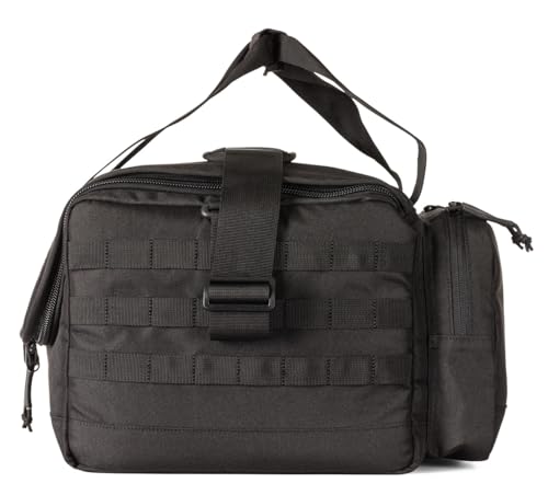 5.11 Tactical Range Ready Trainer Bag, Ammo Molle Duffle, Secure EDC Pack | Style 56567ABR, Range Bag with Shoulder Strap, Padded Compartments, EDC Training Storage, Durable - color: Black