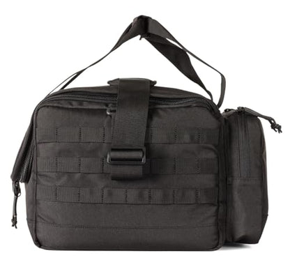 5.11 Tactical Range Ready Trainer Bag, Ammo Molle Duffle, Secure EDC Pack | Style 56567ABR, Range Bag with Shoulder Strap, Padded Compartments, EDC Training Storage, Durable - color: Black