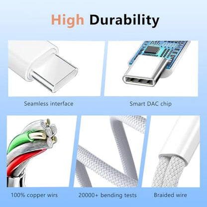 KikoSaka USB C to Headphone Jack Adapter with PD Fast Charging
