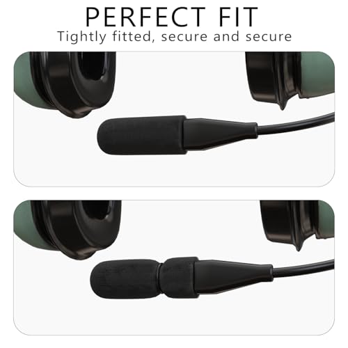 Microphone Cover for David Clark M7A Mic Cover, M-4 / M-7 / H10 / H20 /DC PRO-X2 / PRO-2 / DC ONE-X ENC Headset Aviation Microphone Replacement Pop Filter Protector, 3pack