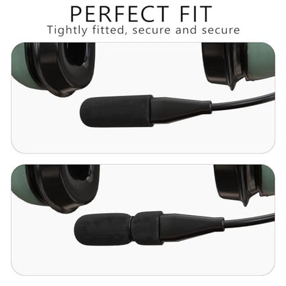 Microphone Cover for David Clark M7A Mic Cover, M-4 / M-7 / H10 / H20 /DC PRO-X2 / PRO-2 / DC ONE-X ENC Headset Aviation Microphone Replacement Pop Filter Protector, 3pack