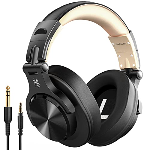 OneOdio Bluetooth Over Ear Headphones, Wireless Headphones w/ 72H Playtime, Hi-Res, for Computer Laptop PC Tablet - Gold