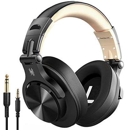 OneOdio Bluetooth Over Ear Headphones, Wireless Headphones w/ 72H Playtime, Hi-Res, for Computer Laptop PC Tablet - Gold
