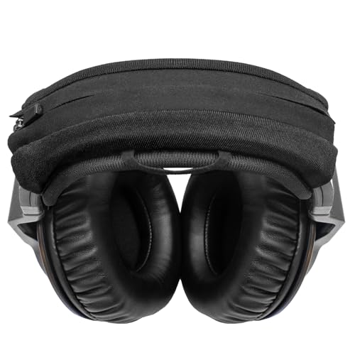 Headband Cushion Cover Compatible with AKG K371, K361,K371-BT, K361-BT,K845-BT, K845, K545, K540, K550 K551 K553 S MKII MK2 Headphone, 6mm Thick Cushion, No Wobble Zipper Slider, Hanging Loop