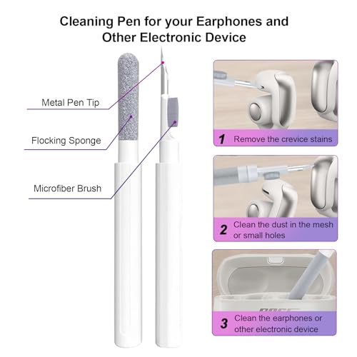 Aircawin for Bose Ultra Open Earbuds Case Clear,Cute Camellia Design-Clear | Shockproof Soft TPU Cover for Bose Open Ear Earbuds Case Cover with Girly Flower Keychain&Cleaning Pen for Bose Earbuds Women - color: White Camelia