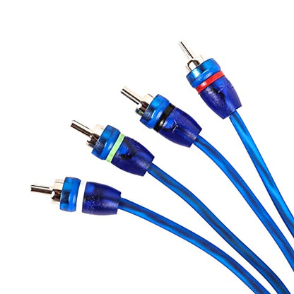 Skar Audio 17-Foot 4-Channel Twisted Pair RCA Interconnect Cable - SKAR4CH-RCA17 - size: 4 Channel-17 ft