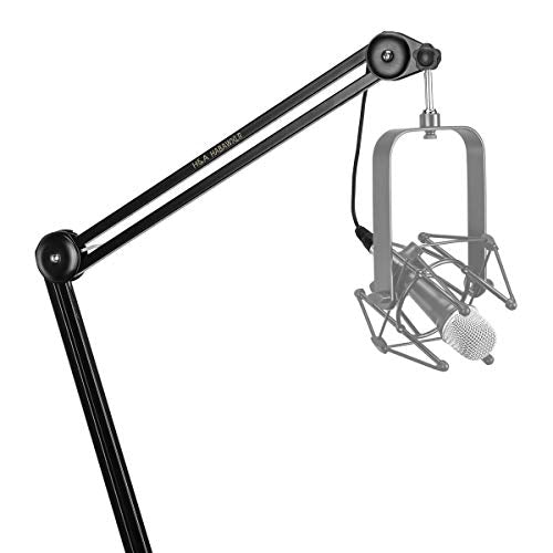 Audio-Technica AT2020 Cardioid Condenser Studio Microphone with XLR Cable Studio Boom Arm Stand and Pop Filter