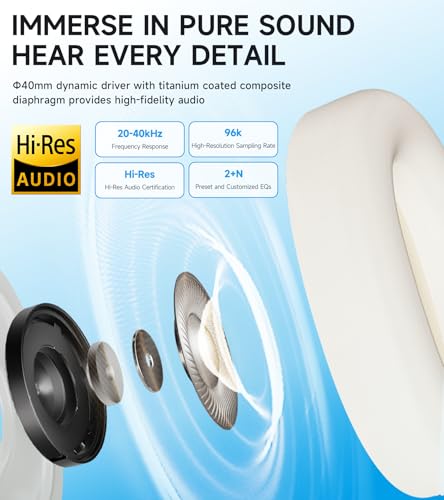 Edifier W800BT Pro Hybrid Active Noise Cancelling Over Ear Headphone, Gray | Bluetooth 5.4, Hi-Res Audio, AI Call Noise Cancellation, 45H Playtime, Fast Charging, Foldable, Wireless Over-Ear Headphones - color: Gray
