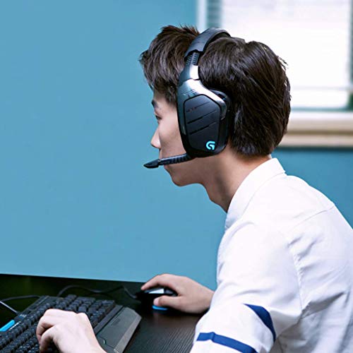 Logitech G933 Artemis Spectrum – Wireless RGB 7.1 Dolby and DTS Headphone Surround Sound Gaming Headset – PC, PS4, Xbox One, Switch, and Mobile Compatible – Advanced Audio Drivers – Black
