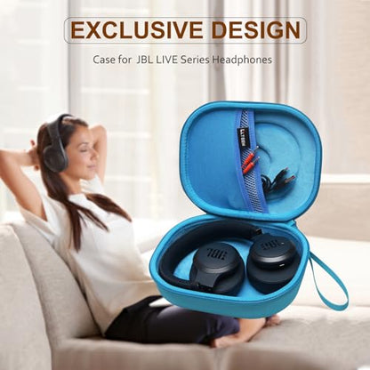 Case for JBL Tune 770NC/510BT/720BT/520BT/670NC/520C Headphones Sky Blue | Hard Carrying Travel Case for JBL Live 770NC/670NC/680NC/780NC Headphones - color: 13.Sky Blue