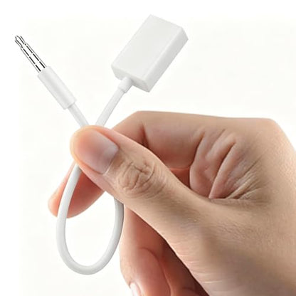 HANYAUKU USB to AUX Adapter, 3.5mm Male Plug Jack to Female AUX Audio Cable, Auxiliary Adapter Converter Cable for Connection of Car Jack Audio & External U Disk