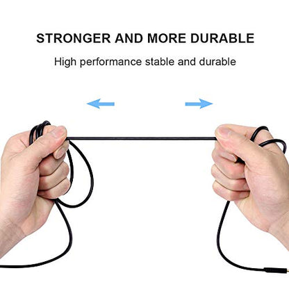 2.0M Replacement Audio Cable Compatible with Astro A40 A40TR Gaming Headset, Inline Mute Wire and No Volume Control Cord (TPE Cord) - style: TPE Cord