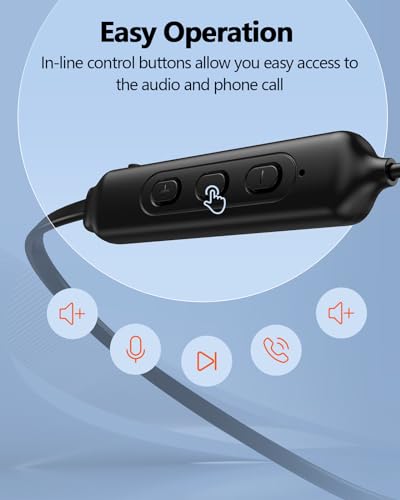 NANAMI Earbuds, Update Bluetooth Wireless Headphones, IPX7 Waterproof, in-Ear Earphones with Mic, Magnetic Neckband, HiFi Stereo Deep Bass Noise Cancellation Headsets,18 Hours Playtime for Gym,Sports - color: Black with red