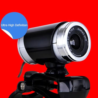 NOLITOY USB 720P Webcam with Microphone and Clip, Black Plastic Camera | Built in Noise Reduction, 30FPS Video, USB 2.0 Connection, for Teleconference and Photo Use