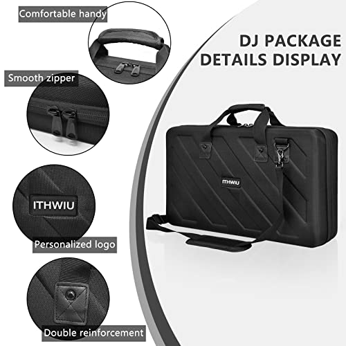 Lightweight Molded Hard Storage Case Fits for Pioneer RX, SX, SX2, SX3, Denon MC7000, FLX6 (L-27.2x 15.7 x 4 Inch) - size: DDJ-FLX6/SX2/SX3