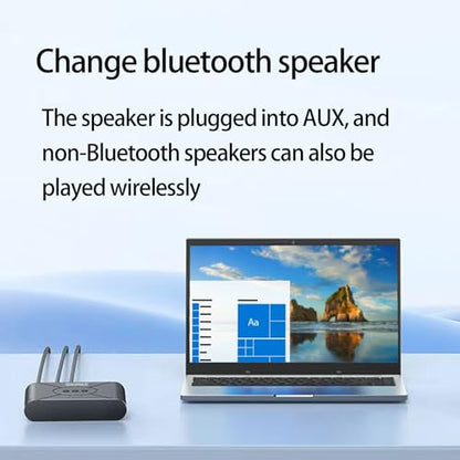 Bluetooth 5.3 Audio Receiver Wireless Audio Receiver RCA Adapter for Stereo | Supports USB Flash Drive/ NFC One Key Connect/ Car Speakers/Wireless Headphones Receiving Mode for Bluetooth Devices