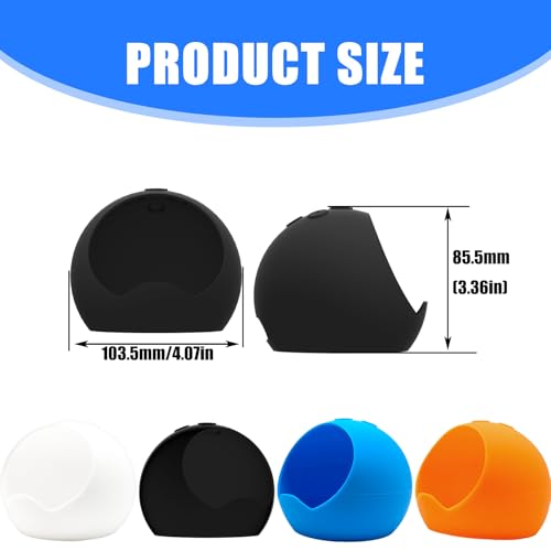 Protective Silicone Sleeve Case for Dot 4 Bluetooth-Compatible Speakers, Shockproof and Covers Speakers Protective Sleeve - color: Black