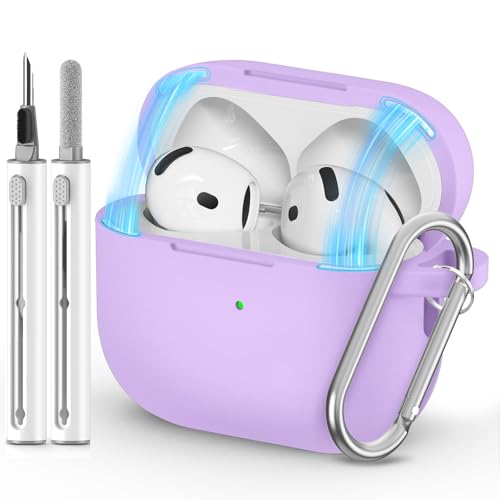 Ljusmicker for AirPods 5/4 Case (2026/2024) with Magnetic Lock,Purple - color: B2-Purple
