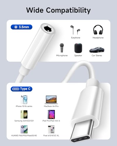 Criello USB C to 3.5mm Audio Headphone Jack Adapter 3 Pack - size: 3 Pack