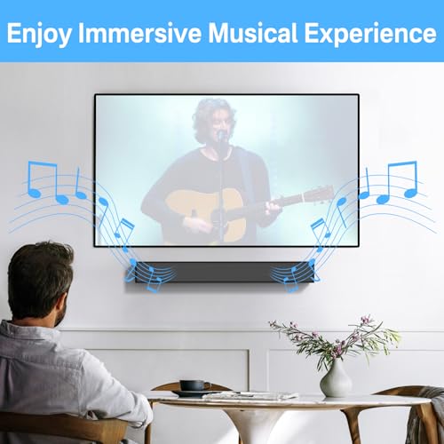 tiebutie WB-120 Wall Mount Kit for Bose Solo 5 Soundbar Wall Mount-Sound bar Mount Under TV for Bose CineMate 120 SoundTouch 120 Solo Soundbar Series II with Mounting Hardware Screw and Wall Anchors