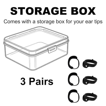 Replacement Ear Wings for Skullcandy Method 360 ANC Earbuds, Medium - size: Medium