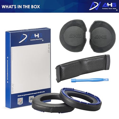 AHG Premium HD 8XX / HD 800S / HD 800 Ear Pads Cushions and Headband Compatible with Sennheiser HD800 / Sennheiser HD800S and Drop HD 8XX Headphones. Perforated Sheepskin/High-Density Foam/Durable