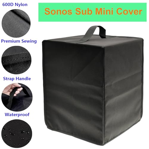Speaker Cover for Sonos Sub Mini - Heavy Duty 600D Nylon, Dustproof, Water-resistant, Scratch-resistant - color: For Sonos Sub Mini