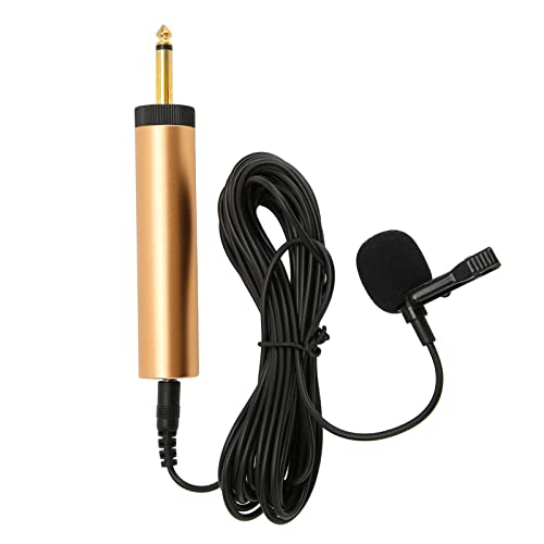 Lavalier Lapel Microphone Wired Uses Noise Reduction Technology for Filmmaking and Presentations 16.4ft Cable