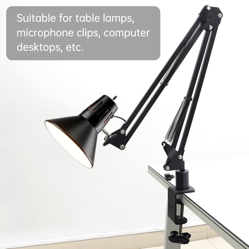 Heavy-Duty Metal Table Mount Clamp, Desk Table Mount C Clamp Replacement, C-Clamp Base Stand Mounting Accessory for Microphone Stand Mic Boom Scissor Arm