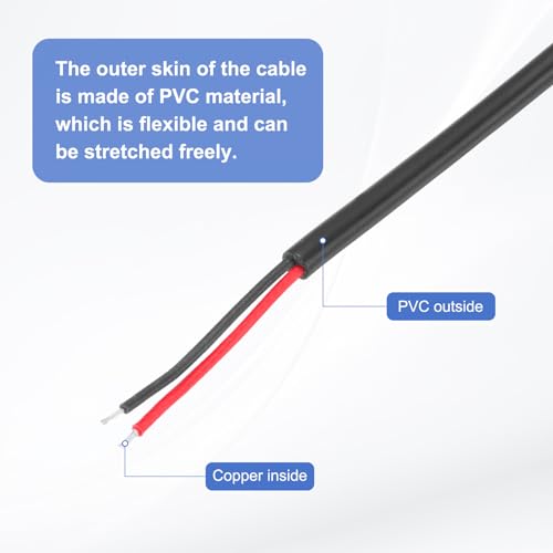 MECCANIXITY 3pcs 3.5mm Female Jack to Bare Wire Open End Replacement 26AWG TRS 2 Pole Stereo 1/8" Mono Jack to Bare Wire 34mm for Earphone Headphone Cable Repair, 39.4inches - size: 39.4inches