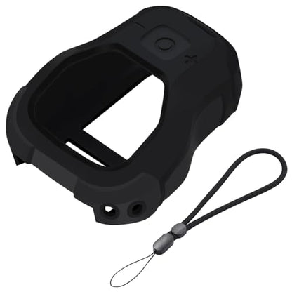 Protective Cover Carrying Silicone Case Compatible with DEWALT Wearable Bluetooth Speaker (Black) - color: Black