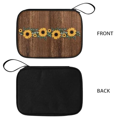 Watch Straps Storage Bag Water Resistant Watch Bands Carrying Case Compatible with Smartwatch Band, Headset, Watch Band Accessories, Sunflower Board - color: Sunflower Board