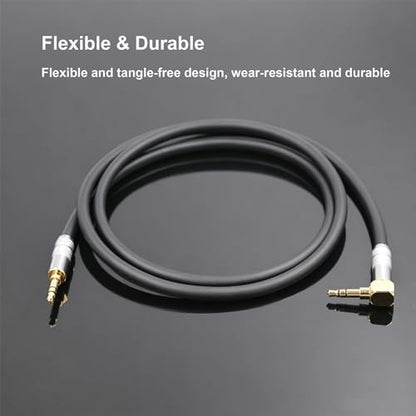 3.5mm AUX Cord 3ft, Stereo Audio Cable 90 Degree 3.5mm Male to Male Stereo Aux Gold-Plated Pure Copper Shell Right Angle Aux Cable Clear Sound - size: 3.2ft/1M, style: 3.5mm Right Angle