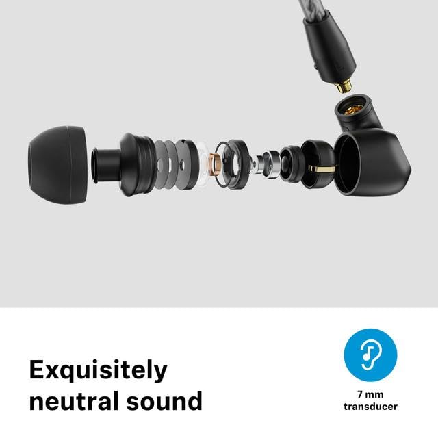 Sennheiser IE 200 in-Ear Wired Audiophile Headphones, Flexible Ear Hooks