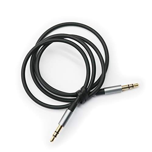 Replacement Cable Compatible with Sony MDR-XB950BT, MDR-10R, MDR-10RC, MDR-10RBT, MDR-NC50, MDR-NC200D Headphones Black 4.5ft/150cm