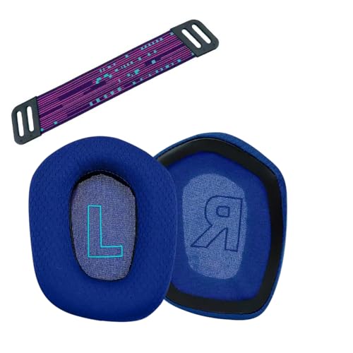 Replacement Earpads for Logitech G733 G535 G335 Lightspeed Wireless Gaming Headset, Ear Pads Cushions with Comfort Noise Isolation Foam (Blue) - color: Blue