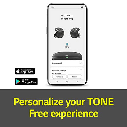 LG Tone Free Fit TF8 - IP67 Sports Wireless Earbuds with Plug & Wireless, Secure & Comfort Fit, ANC, UVnano, Multi-Point, 30 Hours Long Lasting Battery, Meridian Sound