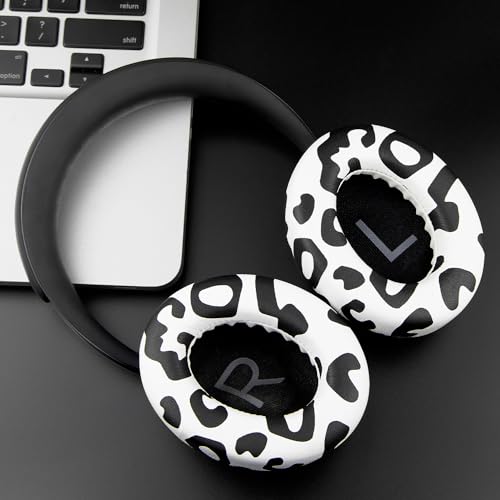 SOULWIT Protein Leather Replacement Earpads for Bose 700 (NC700) Wireless Headphones, Ear Pads Cushions with Softer Protein Leather, High-Density Noise Cancelling Foam, Added Thickness - Snow Leopard - color: Snow Leopard